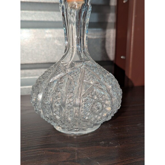 Vintage MCM Imperial Glass Decanter and Set of 2 Cordial Glasses - Picture 4 of 5